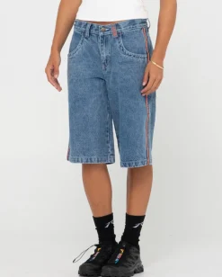 Long Mommy Low Rise Baggy Jort | Rusty Fashion