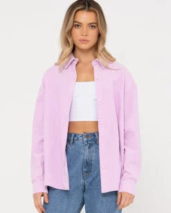 Louis Mini Cord Long Sleeve Shirt | Rusty Outlet