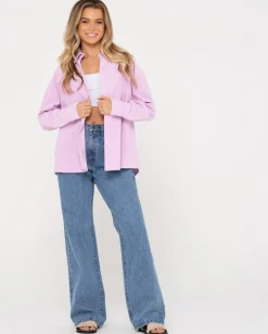 Louis Mini Cord Long Sleeve Shirt | Rusty Best Sale