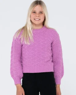 Loulou Crew Neck Knit Girls | Rusty Sale