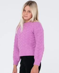 Loulou Crew Neck Knit Girls | Rusty Sale