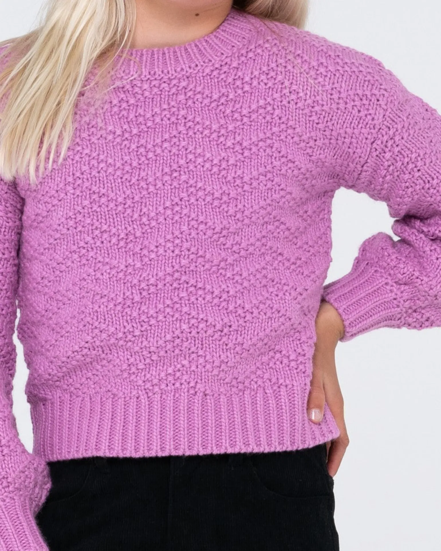 Loulou Crew Neck Knit Girls | Rusty Sale