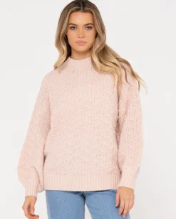 Loulou Relaxed Chunky Crew Neck Knit | Rusty Store