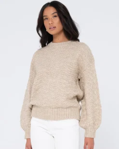 Loulou Relaxed Chunky Crew Neck Knit | Rusty New