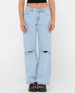 Low Rise Ripped Denim Jean | Rusty Best Sale