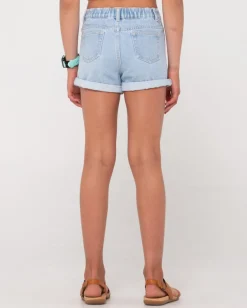 Luck Rolled Denim Short Girls | Rusty Online