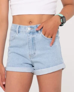 Luck Rolled Denim Short Girls | Rusty Online
