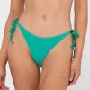 Lucky Rib Towelling Brazilian Side Ties Bikini Bottom | Rusty Cheap