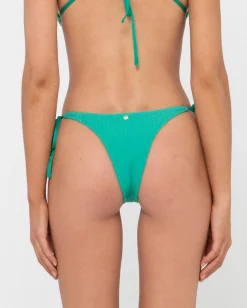 Lucky Rib Towelling Brazilian Side Ties Bikini Bottom | Rusty Shop