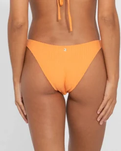 Lucky Rib Towelling Midi Bikini Bottom | Rusty Clearance