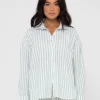 Mackenzie Striped Oversized Shirt | Rusty Flash Sale