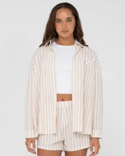 Mackenzie Striped Oversize Shirt | Rusty Discount