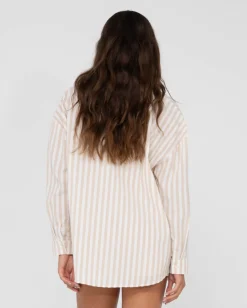 Mackenzie Striped Oversize Shirt | Rusty Discount