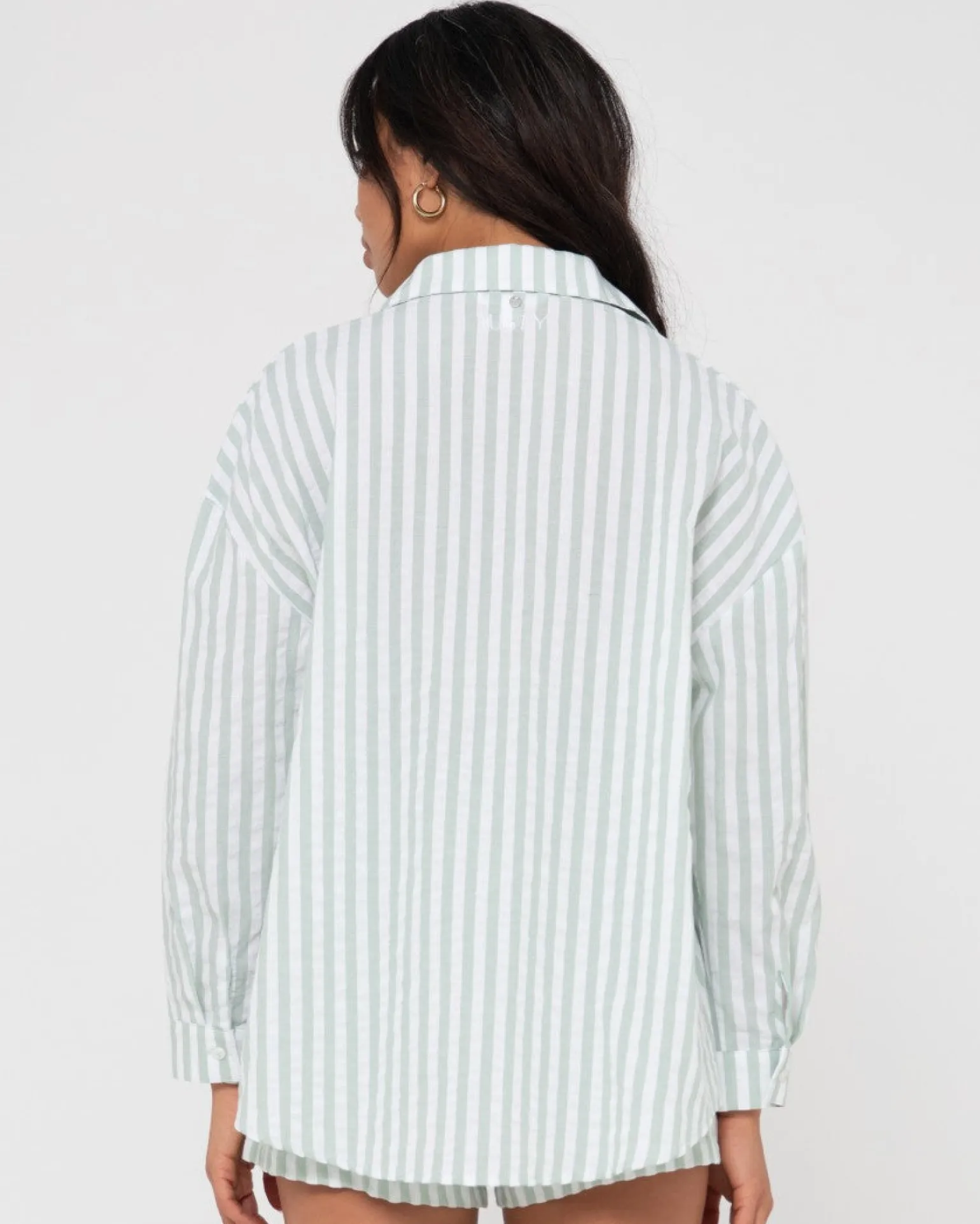 Mackenzie Striped Oversized Shirt | Rusty New