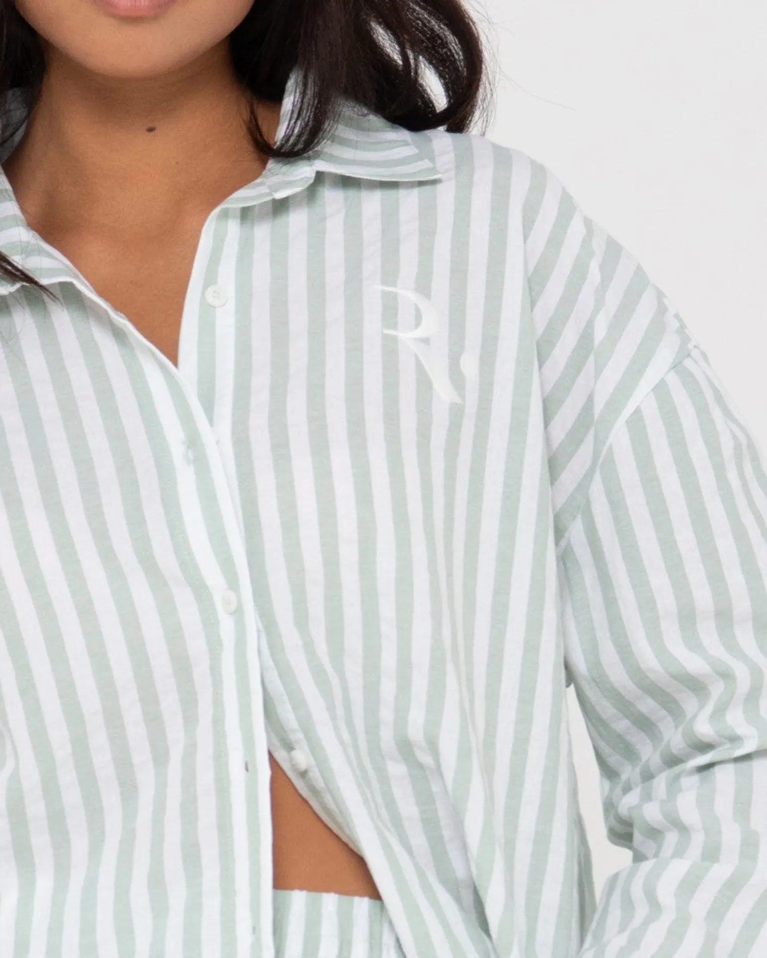 Mackenzie Striped Oversized Shirt | Rusty New