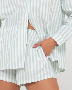 Mackenzie Striped Oversized Shirt | Rusty Flash Sale