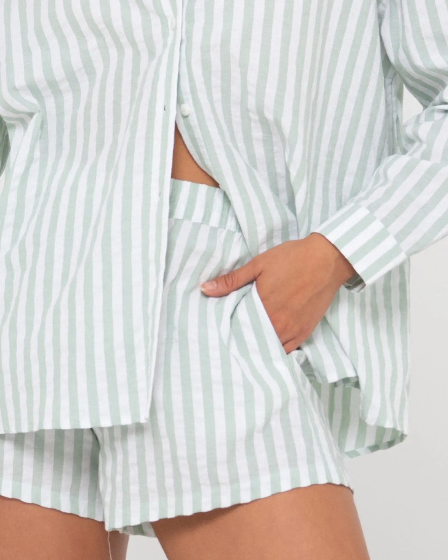 Mackenzie Striped Oversized Shirt | Rusty New