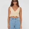 Magnolia Floral Printed Crop Top | Rusty Store