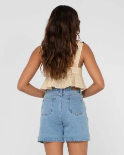 Magnolia Floral Printed Crop Top | Rusty Store