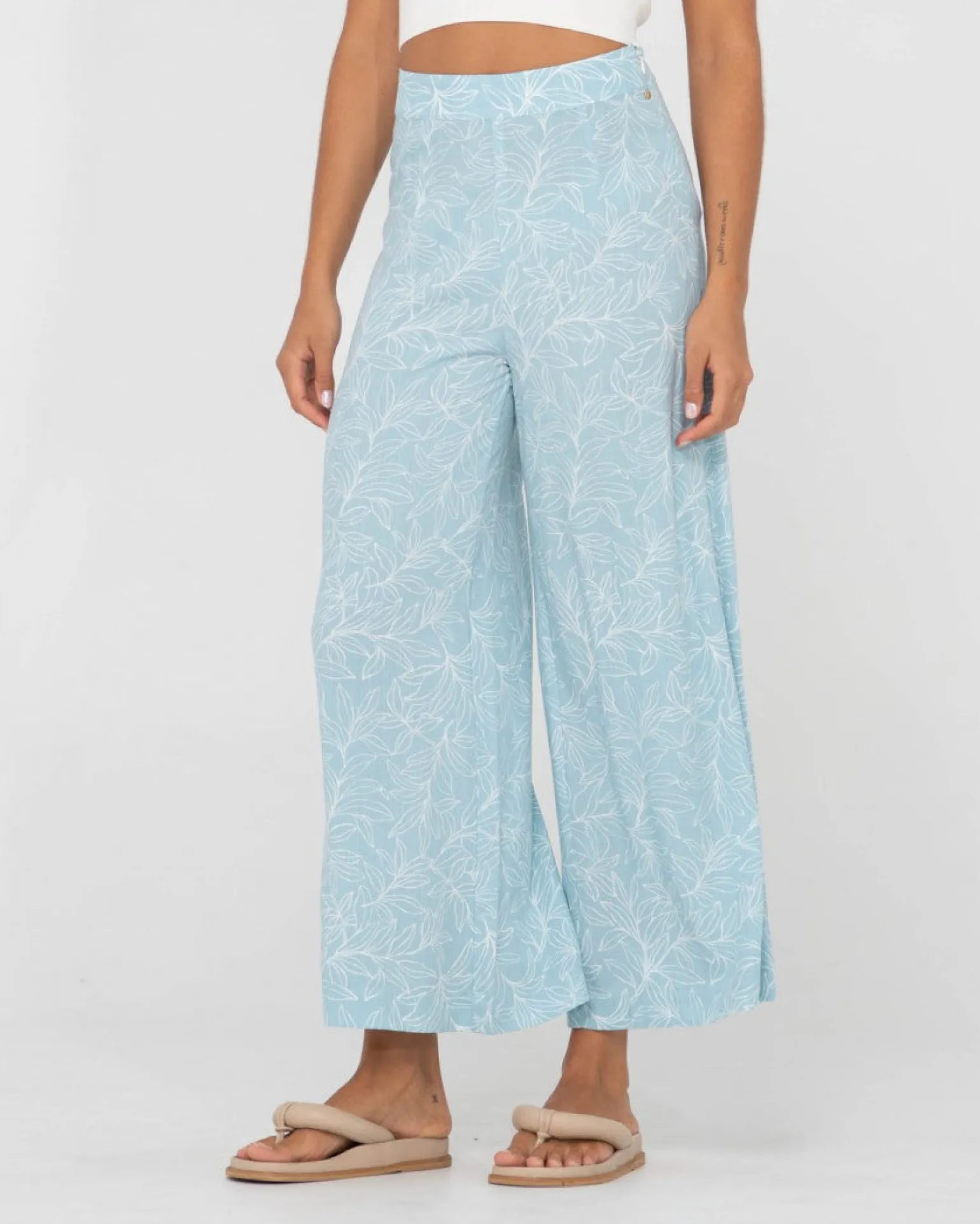 Maia Printed High Waisted Wide Leg Pant | Rusty New