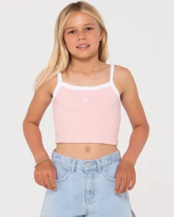 Mala Terry Towelling Tank Top Girls | Rusty Best Sale
