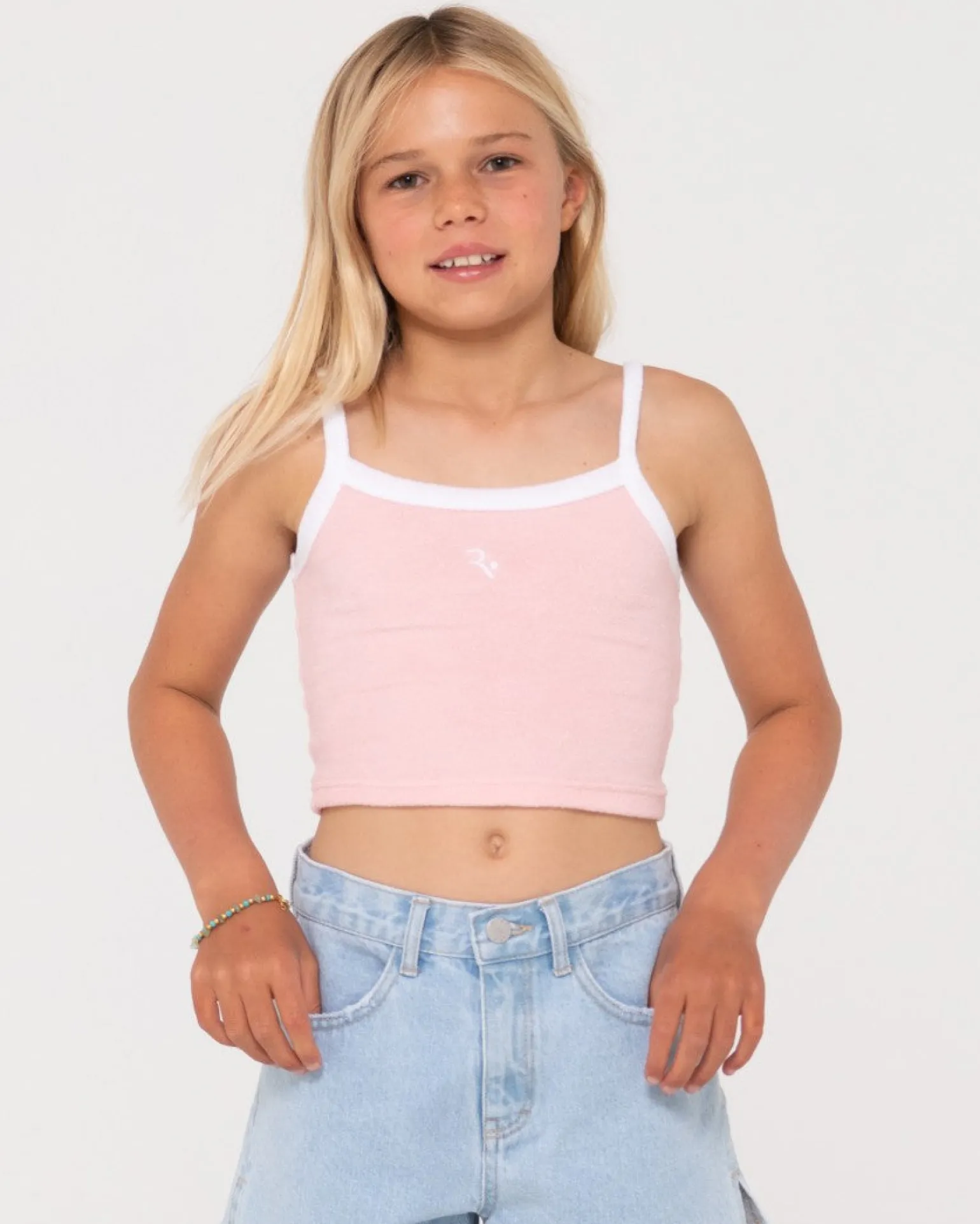 Mala Terry Towelling Tank Top Girls | Rusty Best Sale
