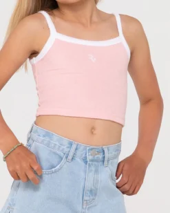 Mala Terry Towelling Tank Top Girls | Rusty Best Sale