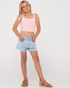 Mala Terry Towelling Tank Top Girls | Rusty Best Sale