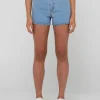 Malta High Waisted Frayed Denim Short | Rusty Fashion