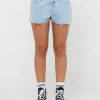 Malta Low Rise Frayed Denim Short | Rusty Online