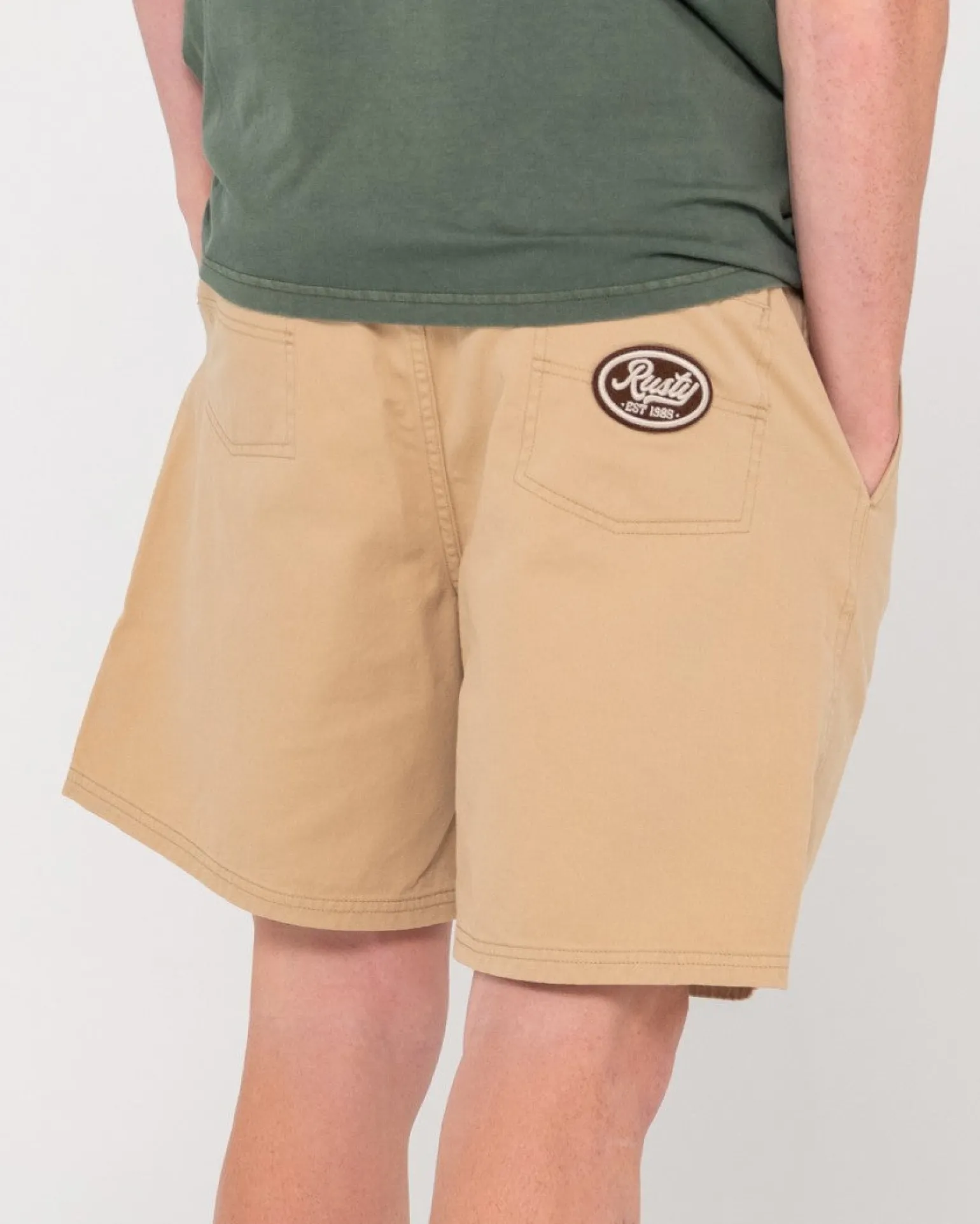 Manila Folder Heritage Elastic Short | Rusty Best