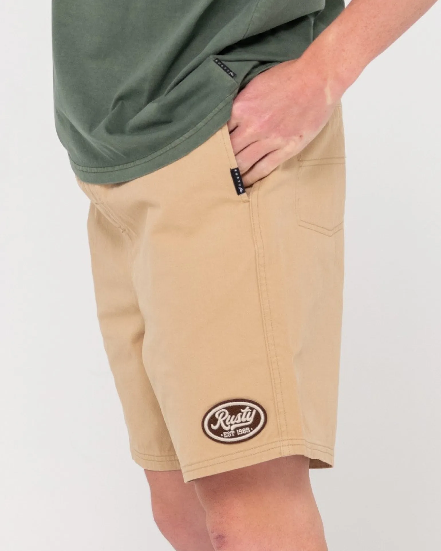 Manila Folder Heritage Elastic Short | Rusty Best