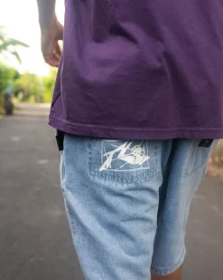 Manila Folder Vintage Wash Denim Elastic Short | Rusty New