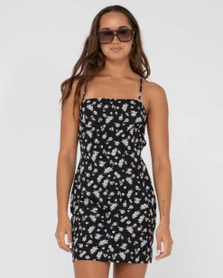 Marley Floral Printed Open Back Mini Dress | Rusty Outlet