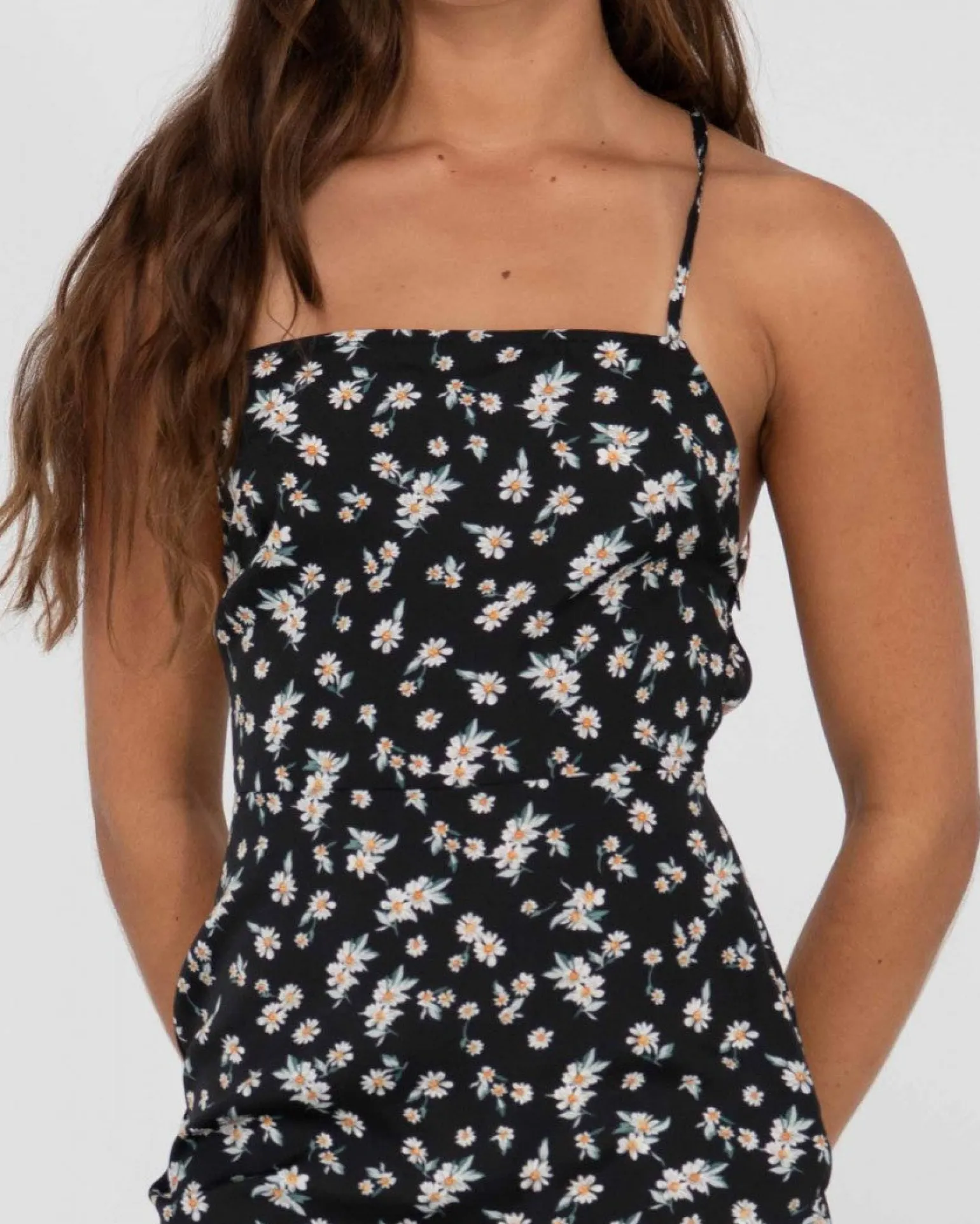 Marley Floral Printed Open Back Mini Dress | Rusty Outlet