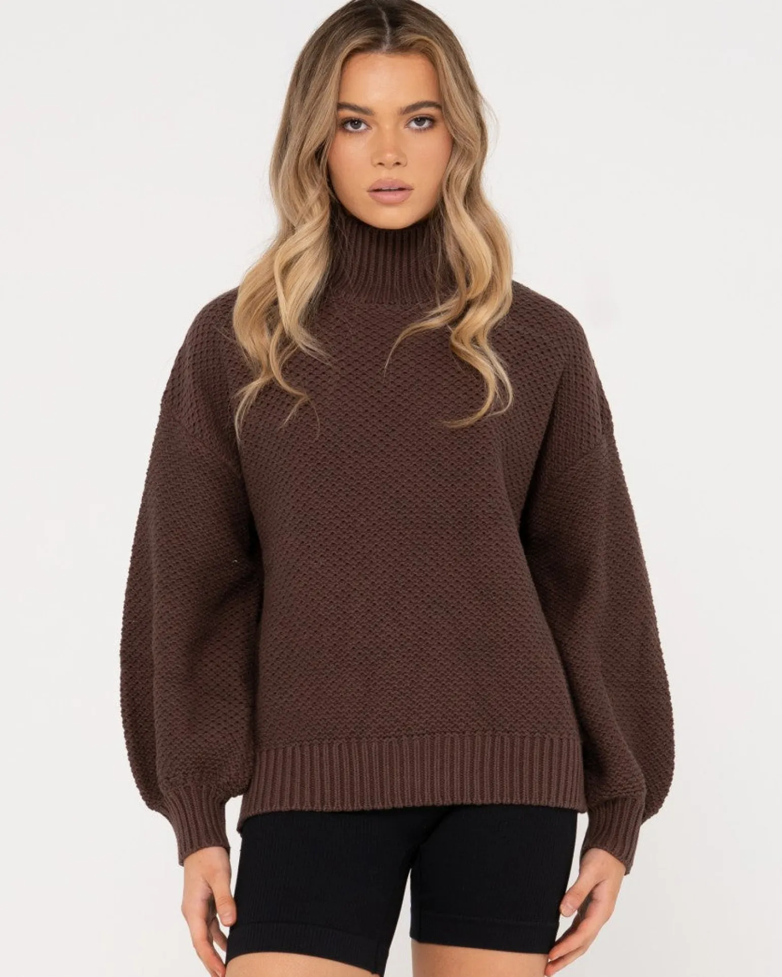 Marlow Relaxed Chunky Mock Neck Knit | Rusty Store