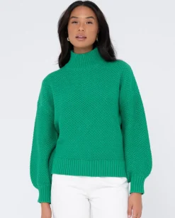 Marlow Relaxed Chunky Mock Neck Knit | Rusty Sale
