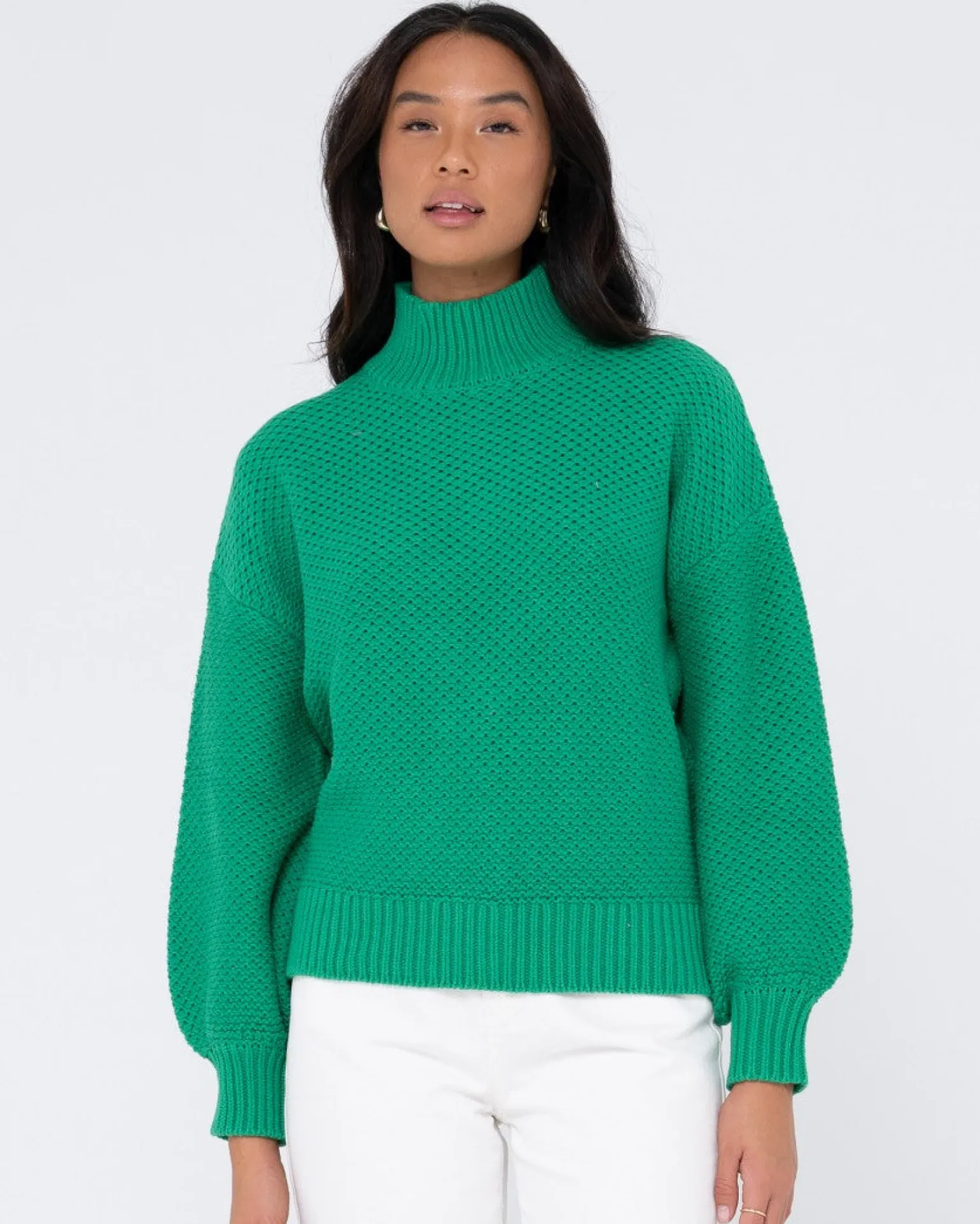 Marlow Relaxed Chunky Mock Neck Knit | Rusty Sale