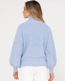Marlow Relaxed Chunky Mock Neck Knit | Rusty New