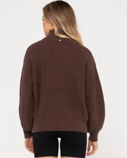 Marlow Relaxed Chunky Mock Neck Knit | Rusty Store
