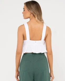 Matilda Button Up Crop Top | Rusty Best Sale