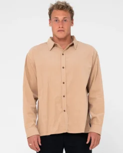 Micro Lite Cord Long Sleeve Shirt | Rusty Discount