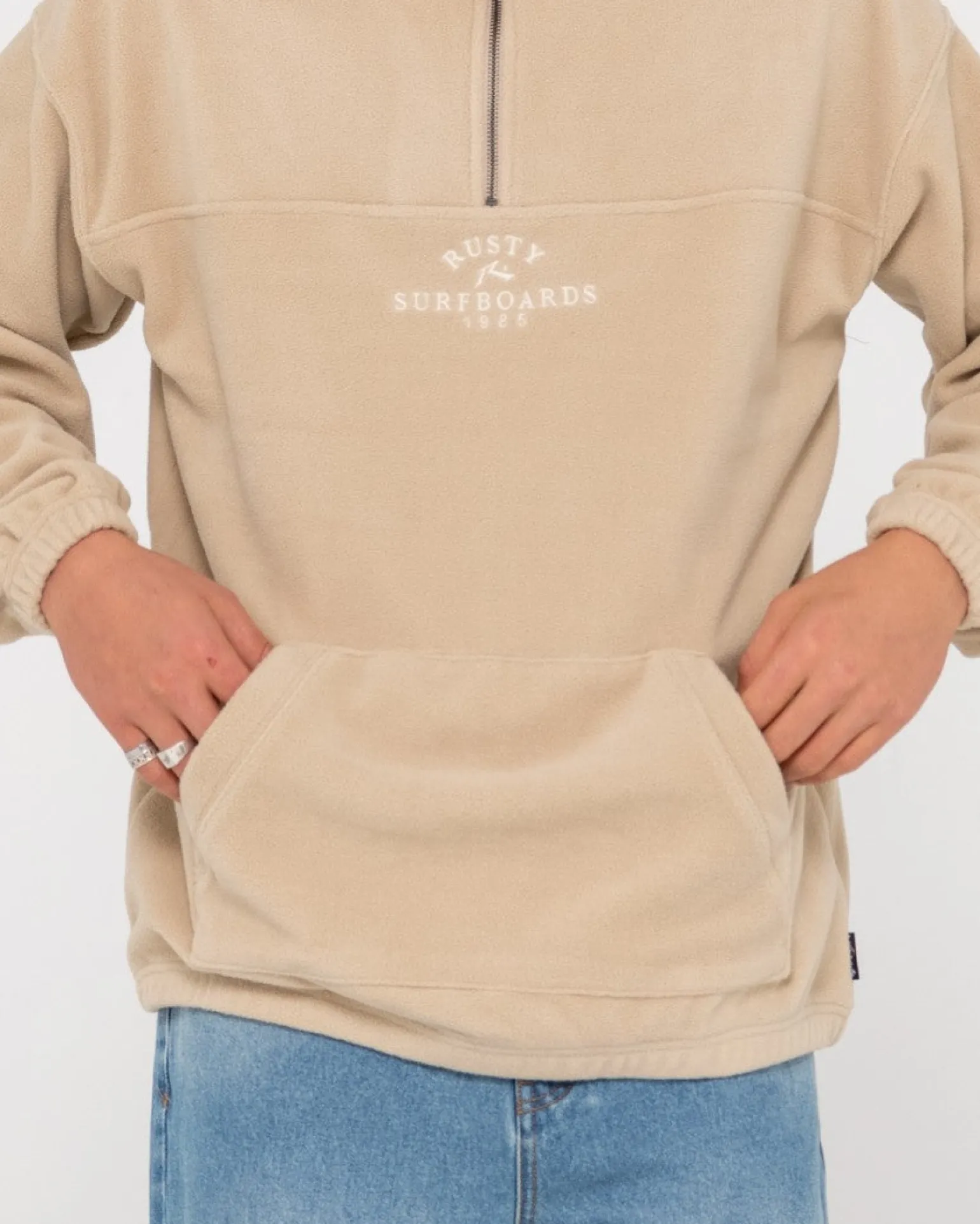 Middle Section Crew Polar Fleece | Rusty Sale