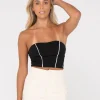 Mika Contrast Strapless Top | Rusty Best Sale