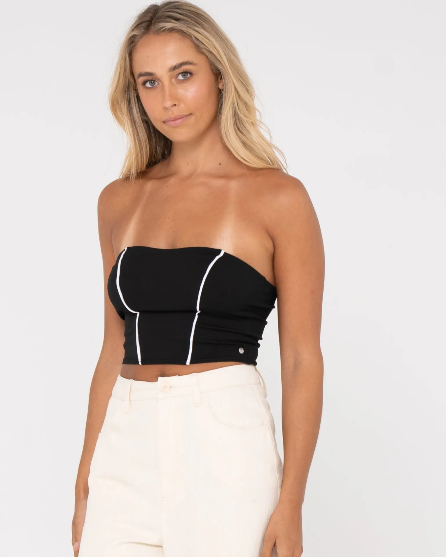 Mika Contrast Strapless Top | Rusty Best Sale