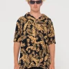 Night Swim Short Sleeve Printed Shirt | Rusty Hot