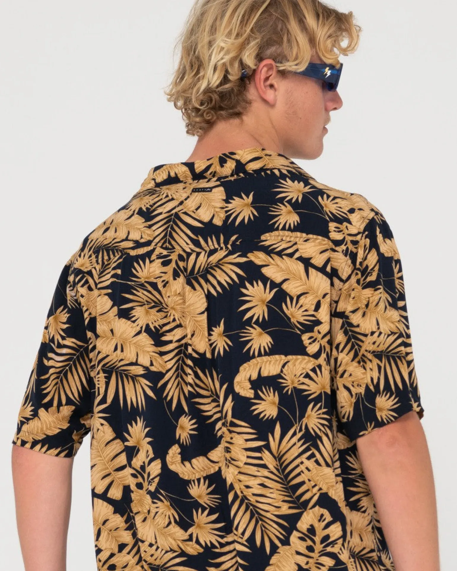 Night Swim Short Sleeve Printed Shirt | Rusty Hot