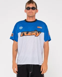Nine O Clock Nac Printed Moto Jersey | Rusty Best