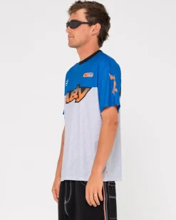 Nine O Clock Nac Printed Moto Jersey | Rusty Best