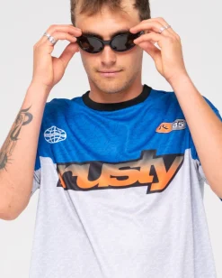 Nine O Clock Nac Printed Moto Jersey | Rusty Best